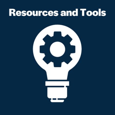 lightbulb icon. Resources and Tools
