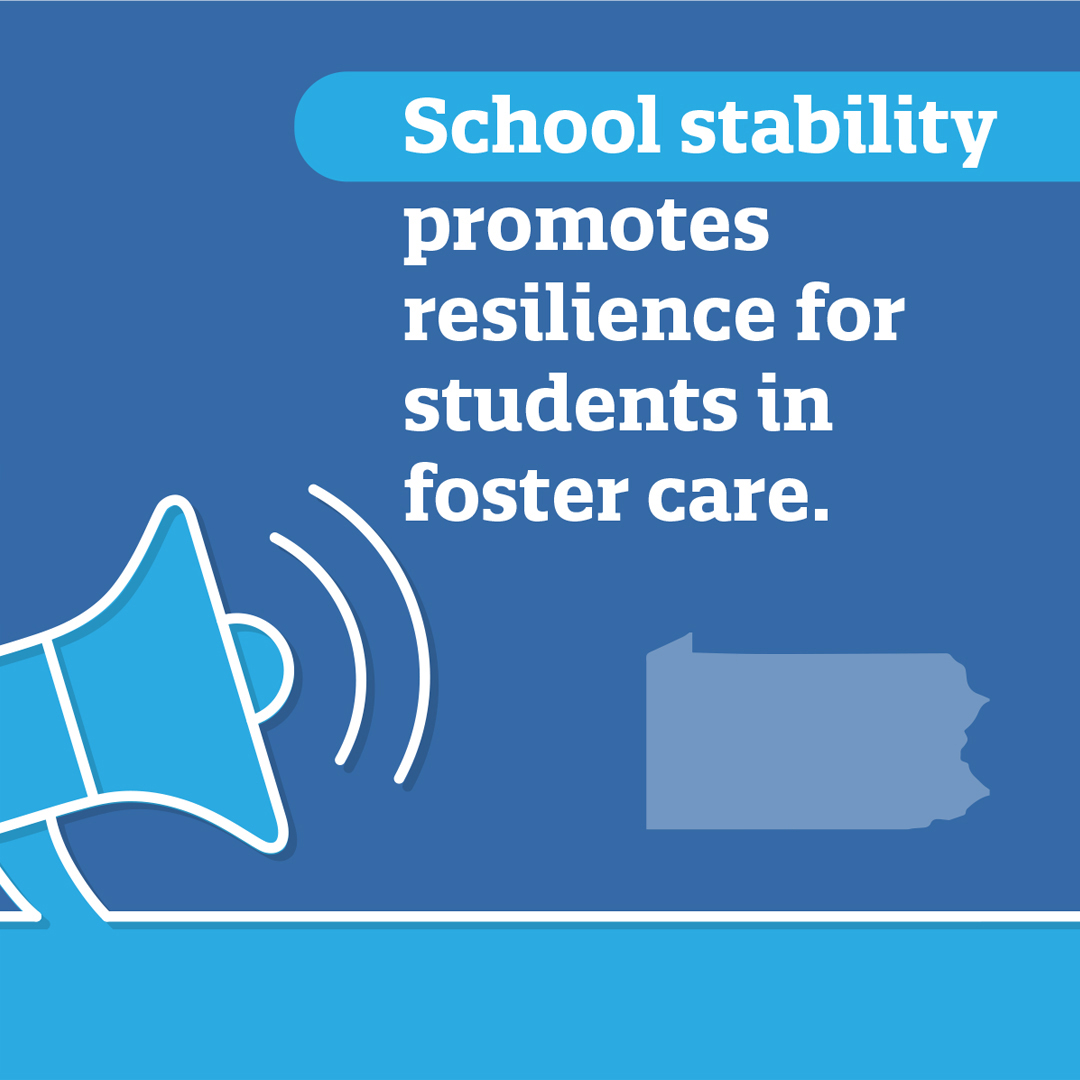 School stability promotes resilience for students in foster care.